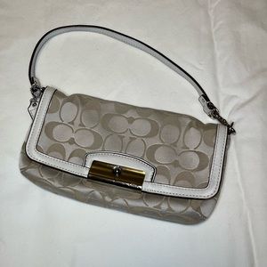 Excellent condition COACH small shoulder bag-clutch  w/ removable strap #handbag
